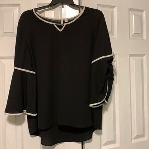 18W 20W black dress blouse top
